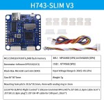 Matek H743-SLIM V3 F7 Flight Controller Built-in No Current Sensor Baro Blackbox OSD 2-8S for RC Racing Drone Airplane